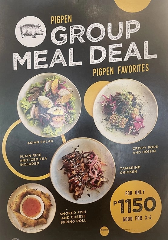 The PigPen Alabang - Group meal rice