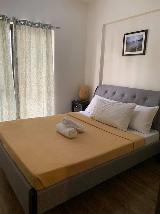 Master bedroom of room A422 in Bristle Ridge DMCI Baguio Accommodation