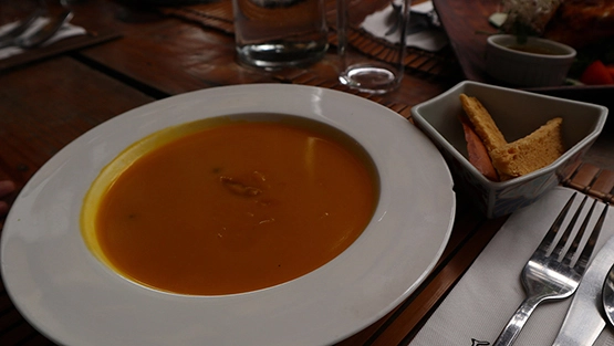 Cafe by the ruins Baguio - Kalabasa puree