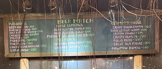 Baguio Craft Brewery - Lists of beer match you can order