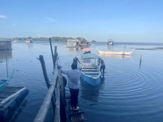 Calatagan Batangas Little Boracay - onboarding floating house