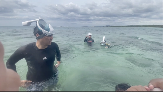 Calatagan Batangas Little Boracay - snorkeling gear