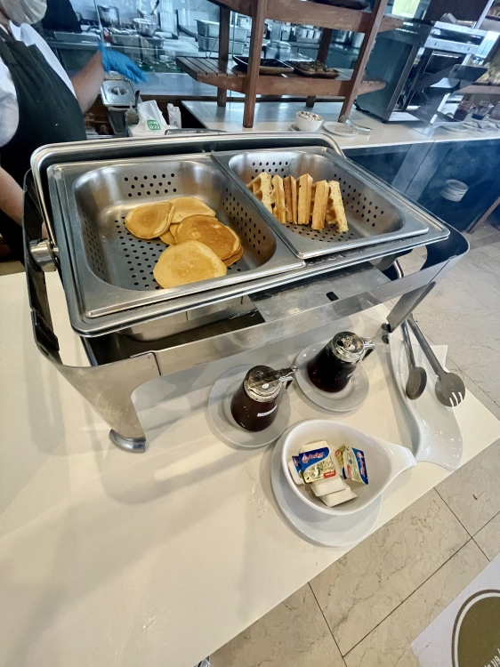 Escala Tagaytay - Pan cakes and waffles section in Belissima restaurant