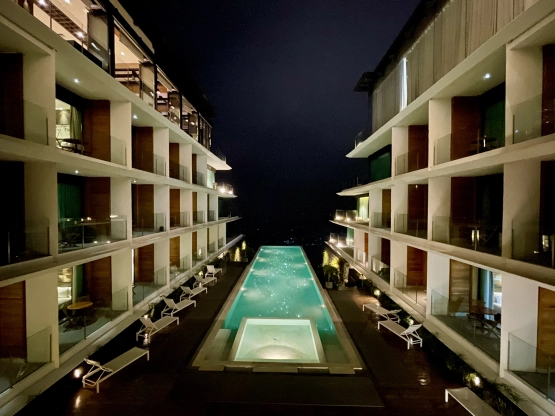 Escala Tagaytay - signature infinity pool at night