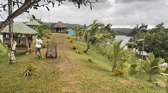 Chandava lake resort cavinti laguna - View from top of the hill
