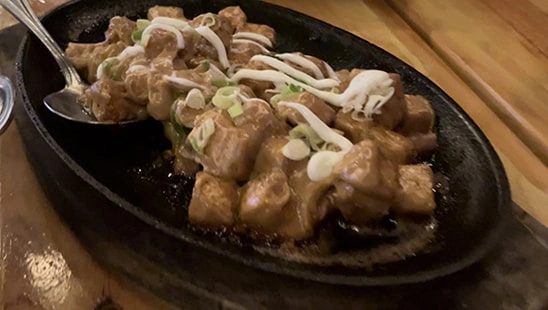 Janna's Place Lumban Laguna - Sizzling tofu