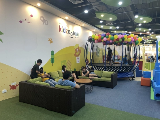 Kidzoona Playground SM city San Pablo - Trampoline and guardian's station