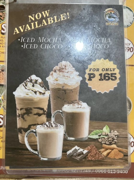 Makiling Ihawan Garden - hot or cold chocolate or coffee