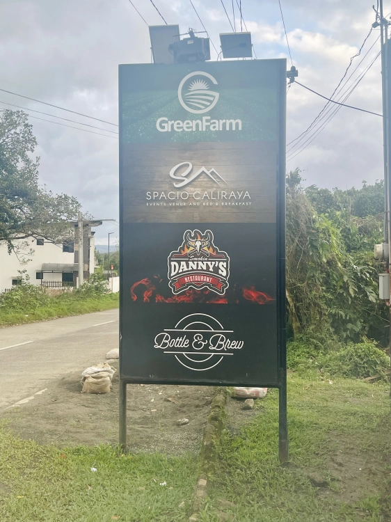 Spacio Caliraya - signage outside
