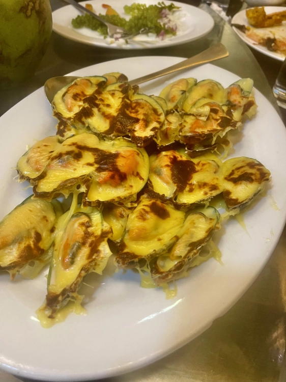 Ocean Bay seafood house baked tahong