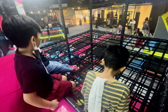 Wii Jump Trampoline Park - Fall net