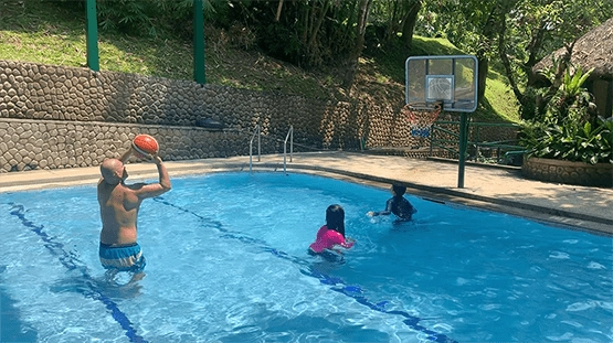 rizal recreation center laguna - Spring fed kids swimming pool with basketball ring